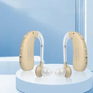 Adult Hearing Aids, Over-The-Ear Ear Amplifier, Rechargeable Sound Enhancer, No Prescription Needed, Hearing Aid for Adults