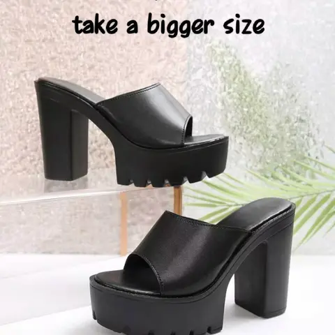 Women's Solid Color Chunky Block-Heel Sandals, Casual Versatile Slip-On Summer Sandals, Lightweight Breathable Comfortable Shoes for Daily Wear, Fashionable Footwear