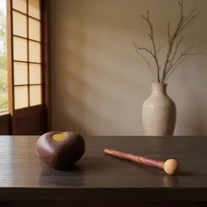 Mini Zen Wooden Wooden Fish – Handheld Stress Relief Percussion Tool