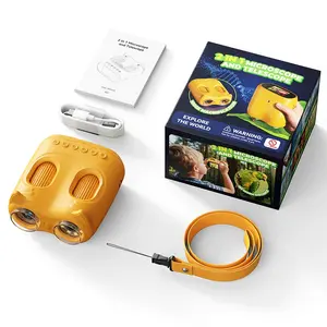 Microscope Telescope 2-In-1, Dual Mode Handheld Magnifier, 3-1000m Telescope, 2.0 Inch Screen, Portable Science Kit, Camera Function