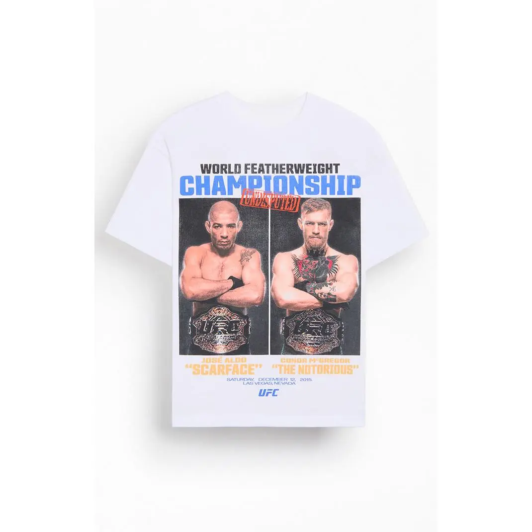 UFC Men's World Featherweight Championship Oversized T-Shirt - Multicolor