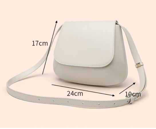 Crossbody Bag Vegan Leather Women Retro Small Saddle Satchel Shoulder Bag With Long Adjustable Strap