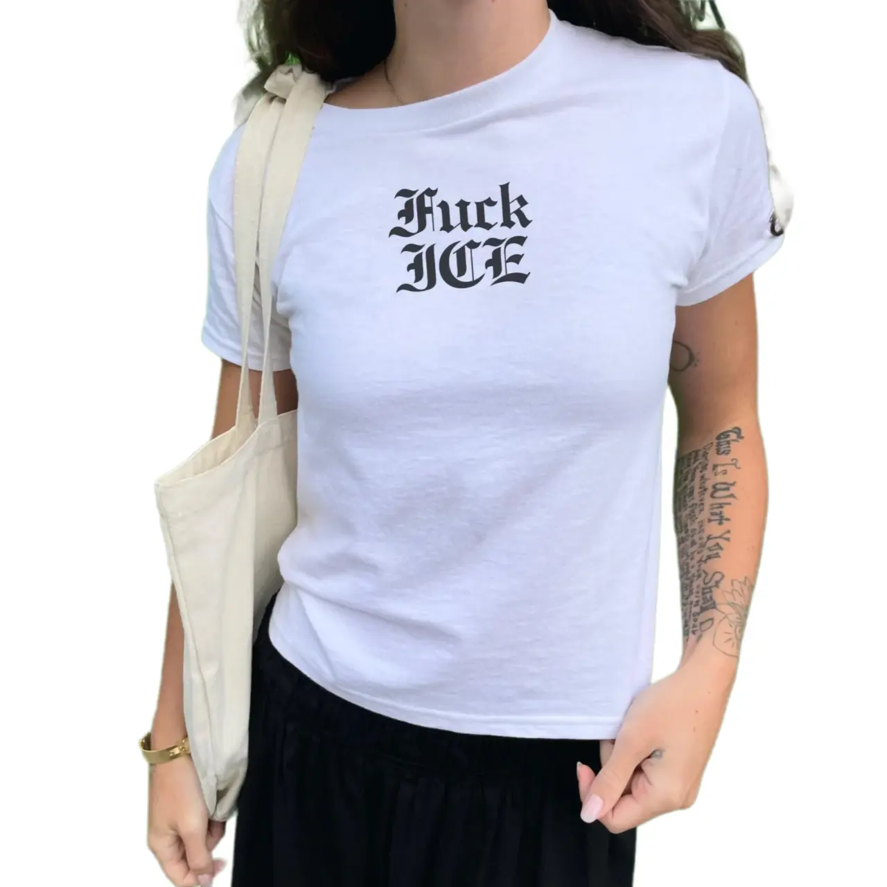 Abolish ICE Baby Tee, F*ck ICE Top, Chinga la Migra Women's Tee, LA Ice Protest, FDT, Foxtrot Delta Tango, Resistance Shirt