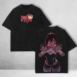 DAN DA DAN Peripherals Okarun Ken Takakura Turbo Granny Graphic Print T-shirt Men Women Cotton Vintage Washed Tees Harajuku Tops         MYX CKC