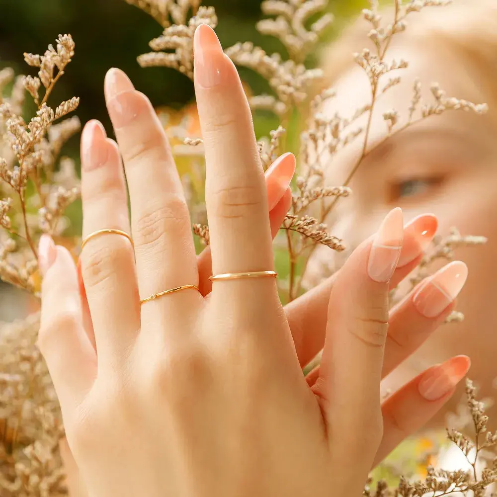 [MUZMAK] Nail Tips in Ginger Mellow (Almond)