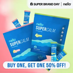 Nello Supercalm Best Selling Flavors Bundle (2-Pack): Calming Drink Mix with KSM-66 Ashwagandha Vitamin D3 Magnesium L-Theanine Supports Cortisol Balance Mood Sleep Helps Manage Stress, Wellbeing - Travel Packets 20 Servings Each
