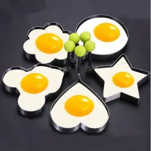 Stainless Steel Omelette Machine Model, Love Type Omelette Mold, Omelette Ring, Fried Egg, Poached Egg Abrasive Tool