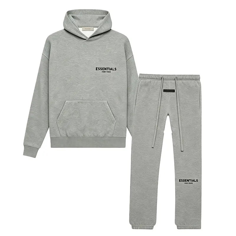 Fear of God Essentials Pullover Hoodie & Tapered Fit Sweatpants Dark Oatmeal