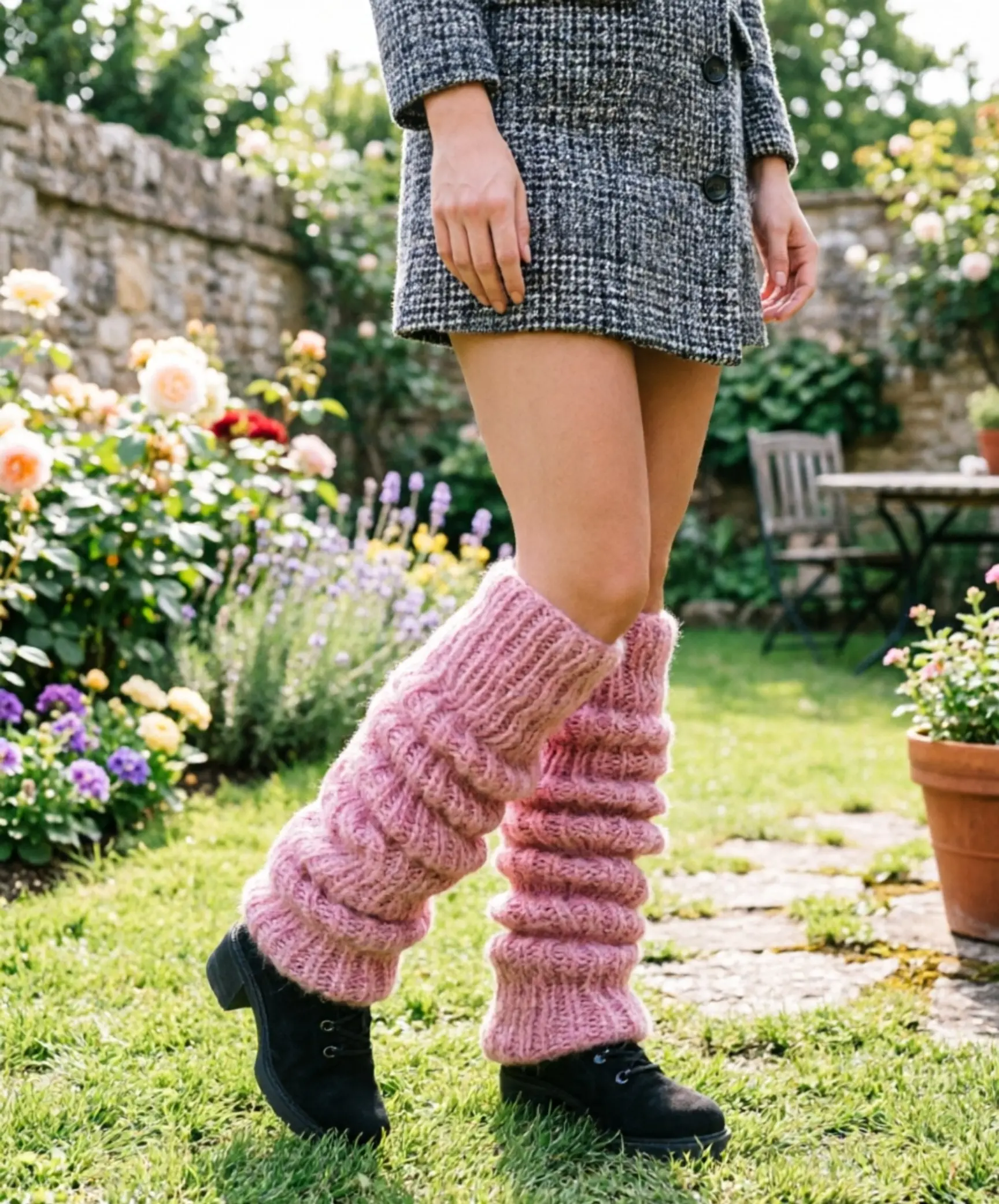 Womenswear New Autumn-Winter Women's Mohair Knitting Knee-High Slouch Socks - Stylish Casual Y2K Leg Warmers