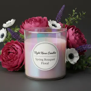 Spring Bouquet Floral Candle | Nurse Gift | Night Nurse Candles