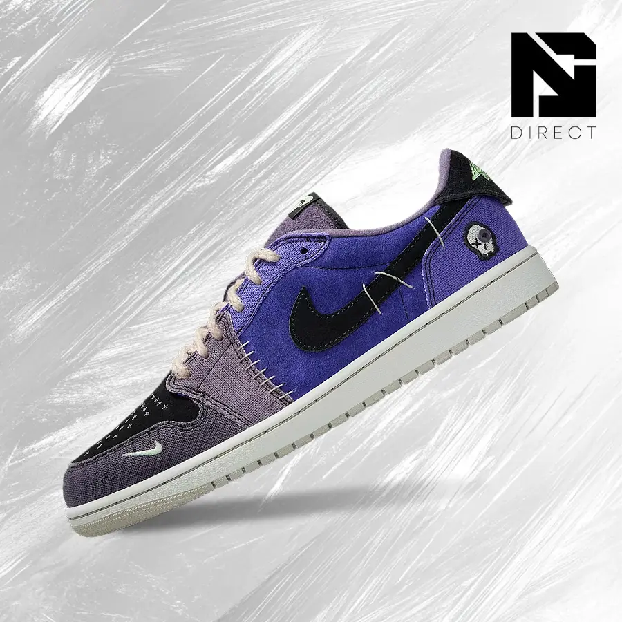 NIKE Men's Air Jordan 1 Retro Low OG "Voodoo Alternate" Athletic Sneakers - Zion Williamson Vintage-Inspired Runner & Walking Shoes for Casual Wear
