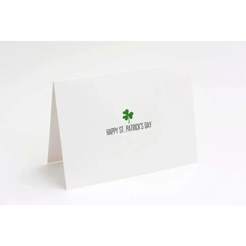 Saint Patrick’s Day Card, Minimalist Shamrock