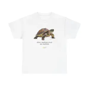 Slow Motion Turtle Shirt - Casual Cotton Retro T-Shirt with Vintage Graphic Design for Men and Women Tshirt Whitegraphic tee gym  clothes  men top clothing oversized  shirts horror vintage Dragon Ball DBZ Streetwear Tees rod  wave boys  graphic  tees cott