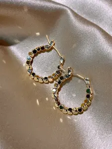 1 pair Geometric Square Copper Earrings | Architectural Silhouette & Matte Texture | Retro - Modern Understated Luxury | Daily Commute to Weekend Stroll Versatile Staple