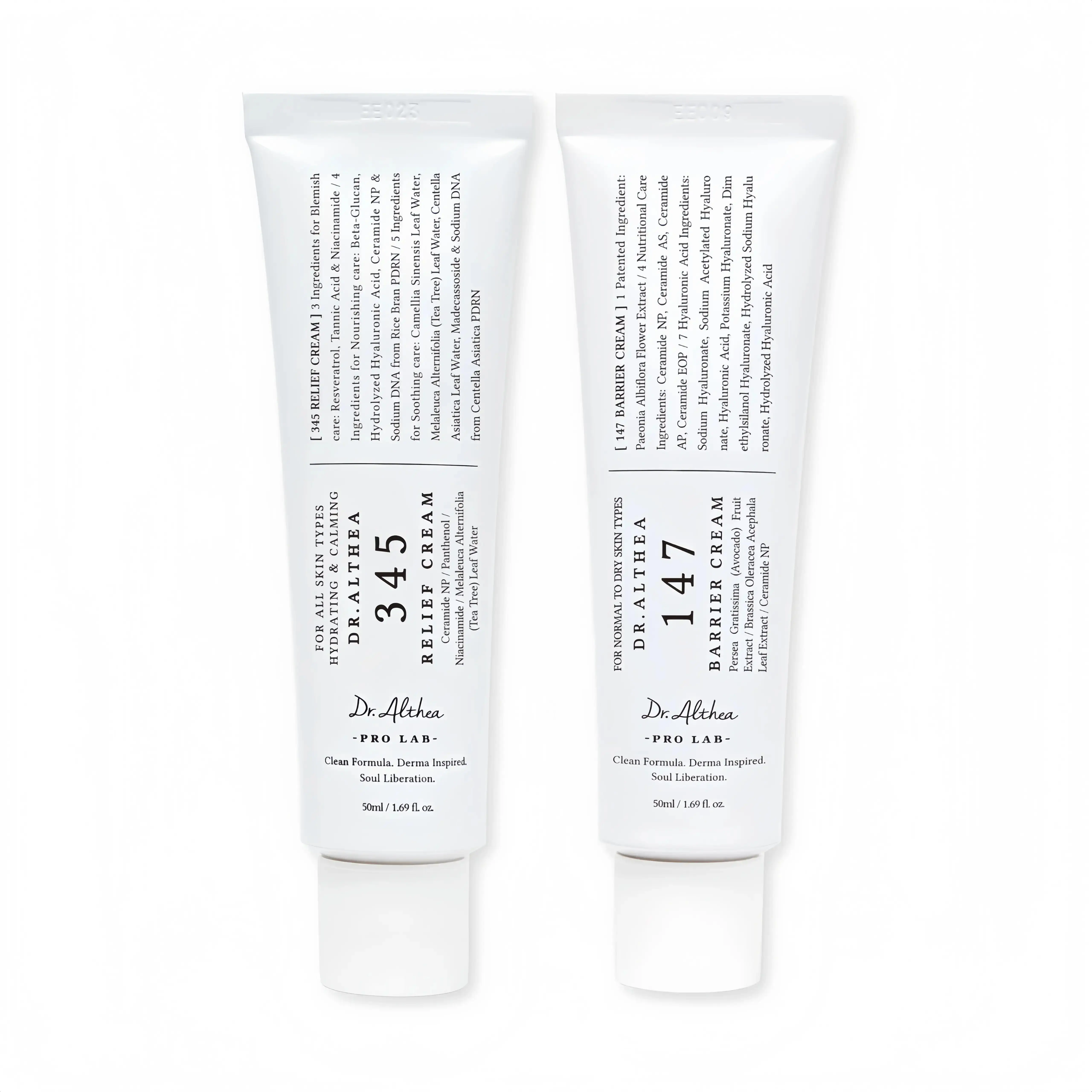 Dr.Althea 345+147 Relief Cream – Vegan Moisturizer for Blemish Relief & Soothing Recovery, All Skin Types – 1.69 Fl Oz, Christmas Gift