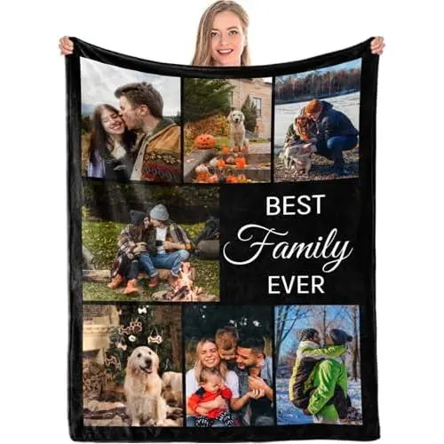 12-family Photo Blanket Gift