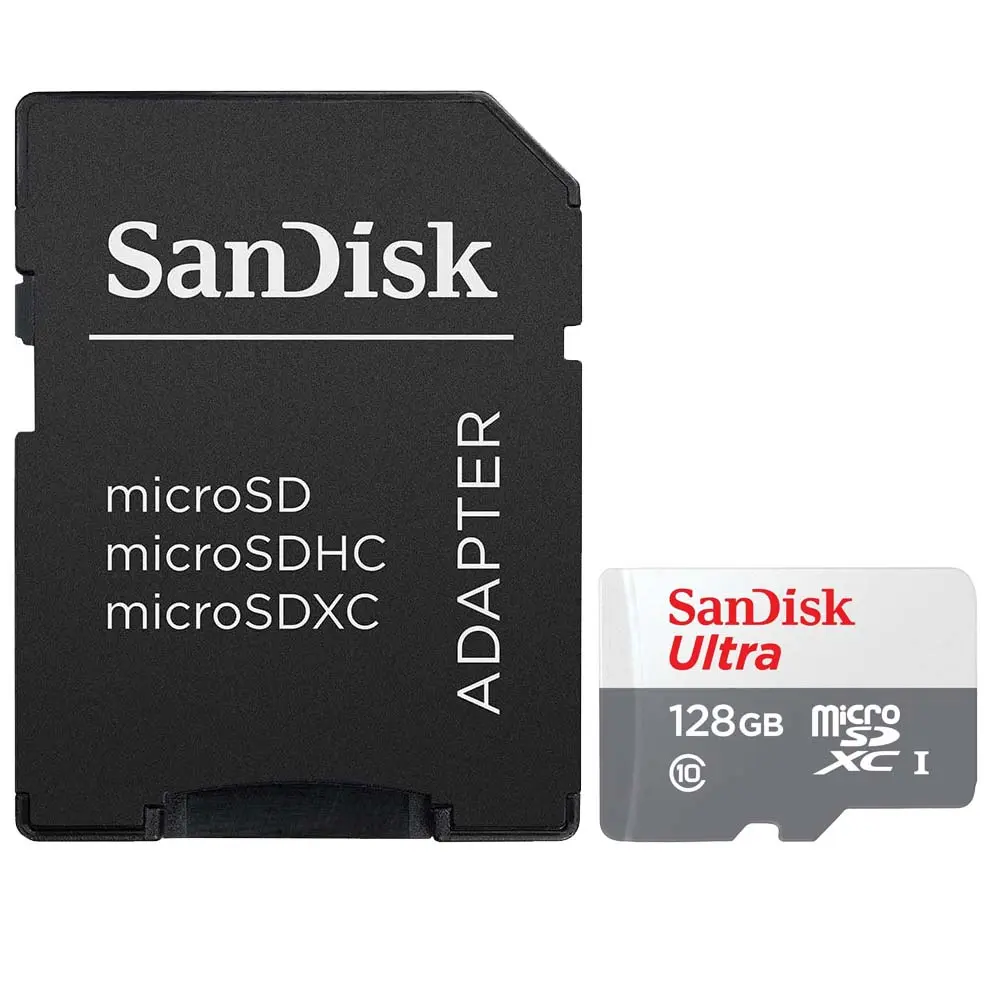 SanDisk 128GB Ultra UHS-I microSDXC Memory Card with SD Adapter