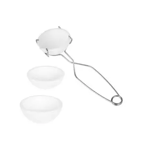 Small Ceramic Crucible Set 4 Pieces, High Temperature Melting Gold Silver Copper Aluminum, Mini Jewelry Making Tools