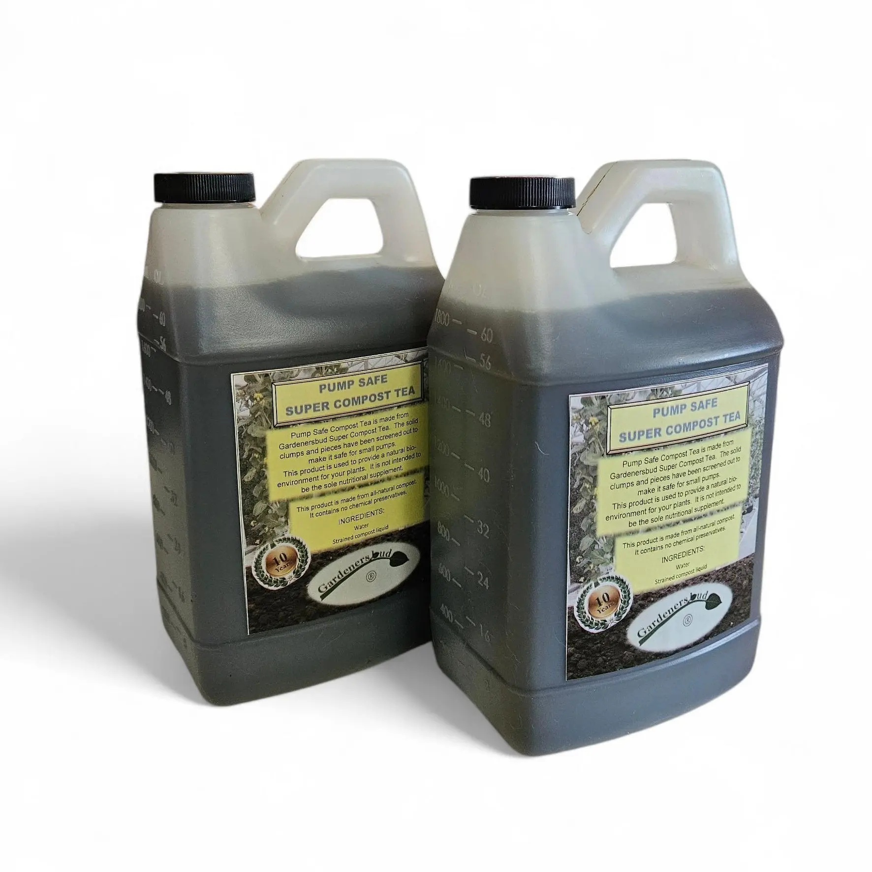 1 gallon (128 fl.oz, in two half gallon bottles)