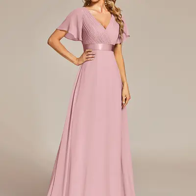 Flowy Empire Waist Dress Wedding - TikTok Shop Flowy Empire Waist Dress Wedding - TikTok Shop