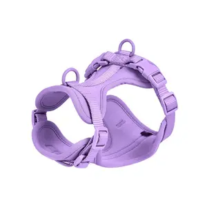 SoSo Premium Harness - Lavender Comfortable All-Day Wear with 360° Wrap-Around Design & Reinforced Nylon Straps for Dogs