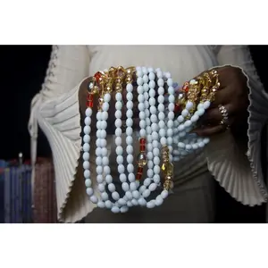 Pearl Elegance elastic string waist beads