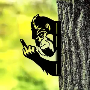Flipping Off Bigfoot，Peaking Bigfoot，Metalpeaking Flip Off Bigfoot，Peek Aboobigfoot，Garden Decoration