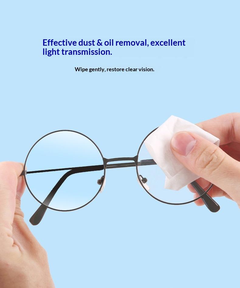 Portable Individually Wrapped Lens Wipes 100 Pack, Multi-Use Cleaner for Glasses, Cameras & Goggles | Streak-Free, Anti-Scratch, Long-Lasting Anti-Fog Cleaning Smartphone Protection, Anti-Fingerprint