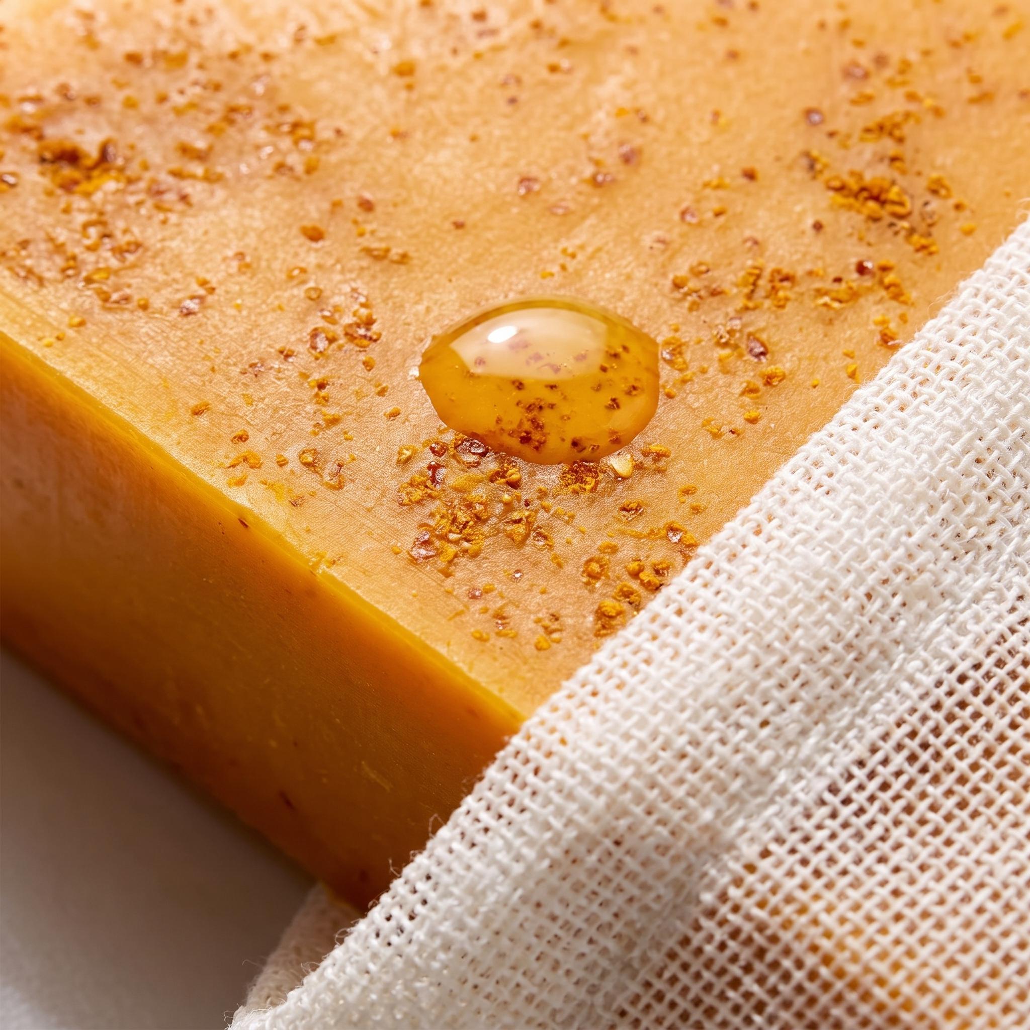 3PCS Lemon Turmeric KojicAcid Soap, Natural Organic Turmeric Face and Body Wash Soap Bar, Firm Pores, Even Out Skin Tone,Lemon Turmeric Glowing Skin Care Soap, Deep Clean
