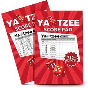 6" x 9" Score Pad for Yahtzee, 130 Sheets Tear Off Score Pages, Large Print 1560+ Score Games for Scoreboard, Compatible Score Games