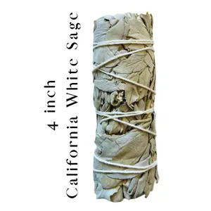 Wholesale 4″ California White Sage Smudge Sticks – Bulk Cleansing, Purification & Ritual Bundles