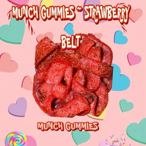 Munch Gummies ~  Strawberry Belts