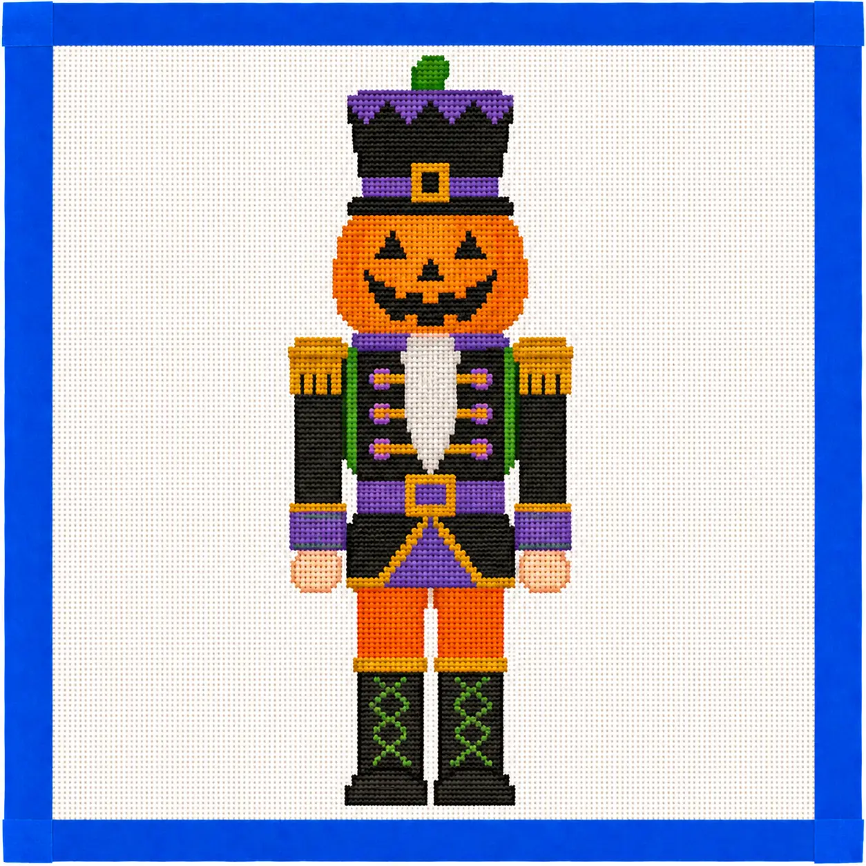 Halloween Nutcracker Printed Needlepoint Canvas