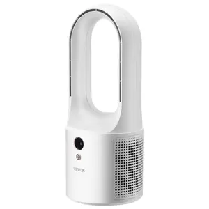 VEVOR Portable Desk Bladeless Fan 12.99" 6-Speed Quiet Table Fan for Bedroom & Office