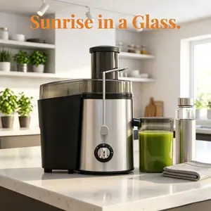 "Spring Refresh" by TikTok Shop Centrifugal Juicer Machines Cup, 5.3in Extra Wide Feed Chute Home Electric Juicer, Easy Clean Fresh Juice Maker for Fruits, Veggies, Cold Press Use, Juicers Machines Cup