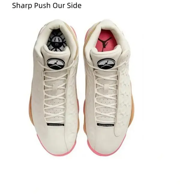 Vintage Textured Leather Mid Top Casual Trainers, Off White with Tan and Hot Pink Contrast Sole Comfort Sneakers, Breathable Soft Leather Footwear Fit for Commuting, Travel, Shopping and Daily Trendy Dressing