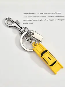 Vintage Car Keychain Pendant, /silver Color/ Painted Metal, Lobster Clasp, Bag/key/AirPods Holder, Gift for Graduation/birthday, Keychain Accessory, Keychain Charm