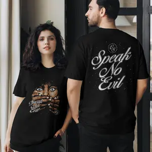 Men's Vintage Y2K Graphic Portrait T-shirt Soft Comfortable Boxy Fit Round Neck Casual Tee Premium Soft Cotton Tee