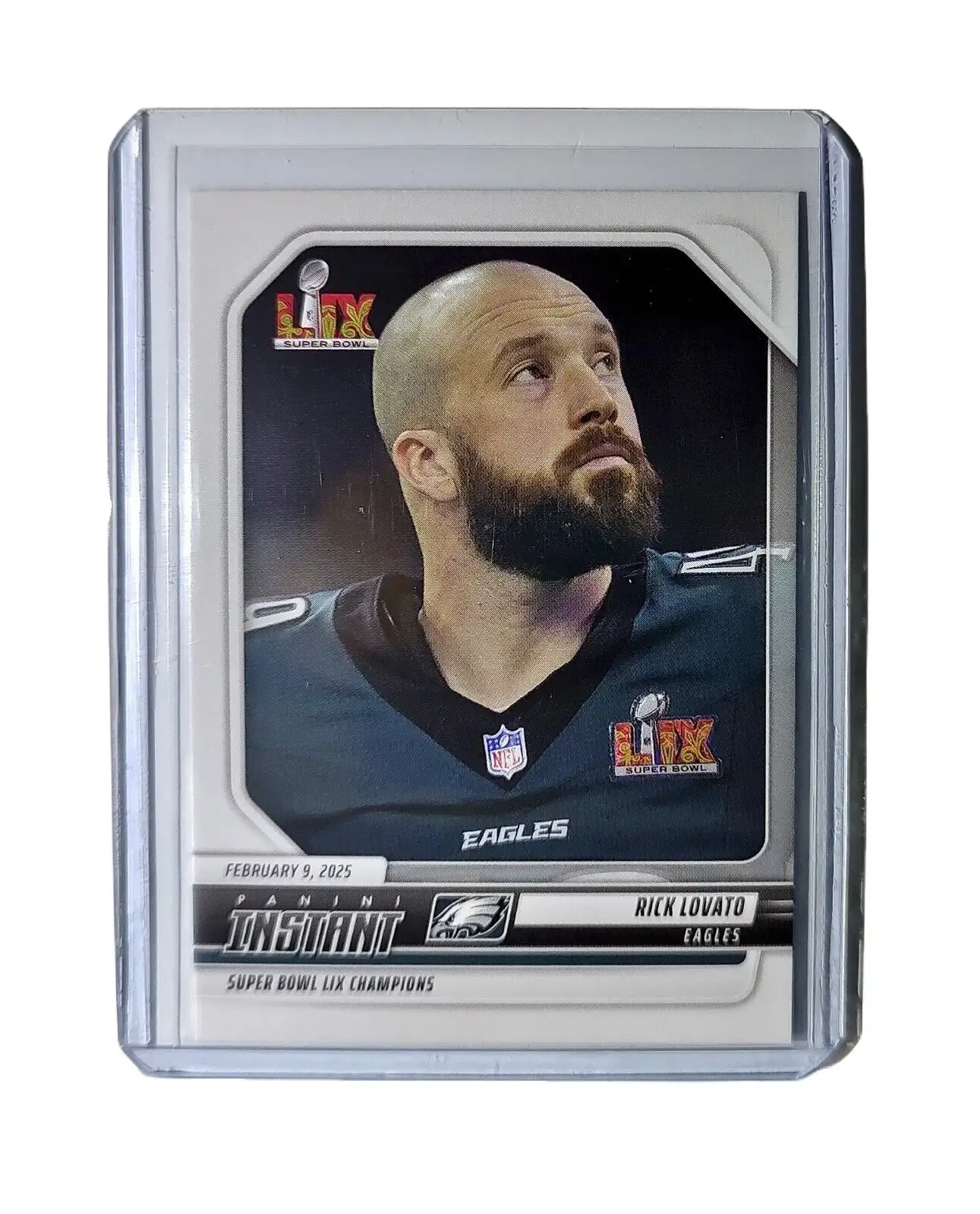 Rick Lovato 2024 Panini Super Bowl LIX Champions NFL #29 Football Card Eagles
