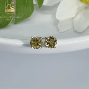 Baceda Daily Square shape Amethyst Topaz Peridot Garnet Citrine Earrings