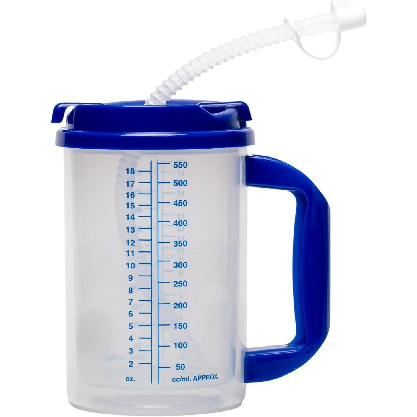 Carafe Insulated Double-Walled Water Tracking Thermos - 18 oz capacity Hot and Cold Refillable Water Bottle - With Flexible Straw and Pouring/Sipping Spout (1)