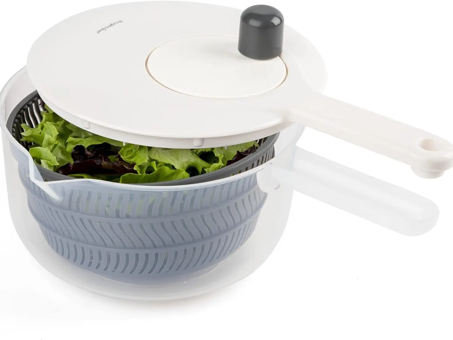 Prepworks by Progressive Salad Spinner with Handle - 2.5 Quart (Gray)