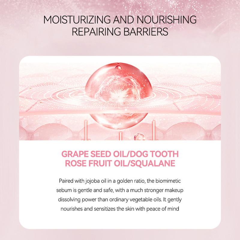 Gentle Makeup Remover Oil, Cleansing Oil Liquid, Hydrating & Purifying Face Cleanser, Travel-Friendly Liquid Formula, Ideal for Daily Use, Non-Flammable