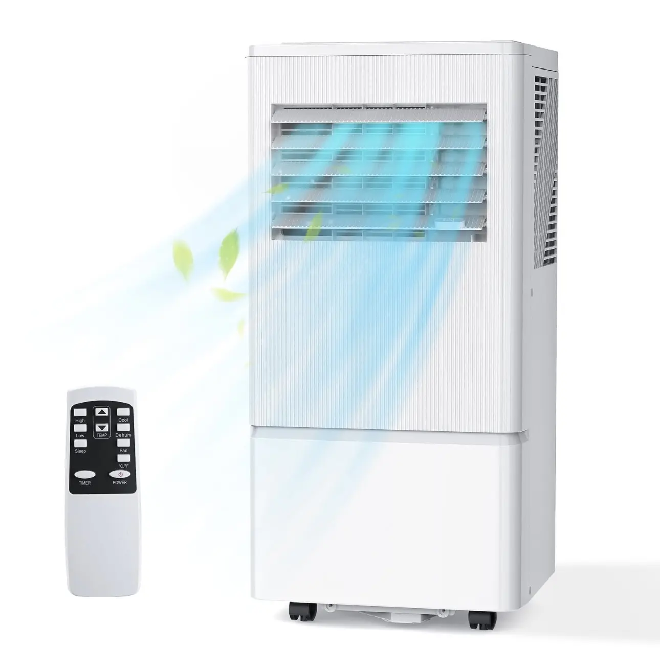 8000 BTU Portable Air Conditioner 3-in-1 Air Cooler w/Dehumidifier & Fan Mode