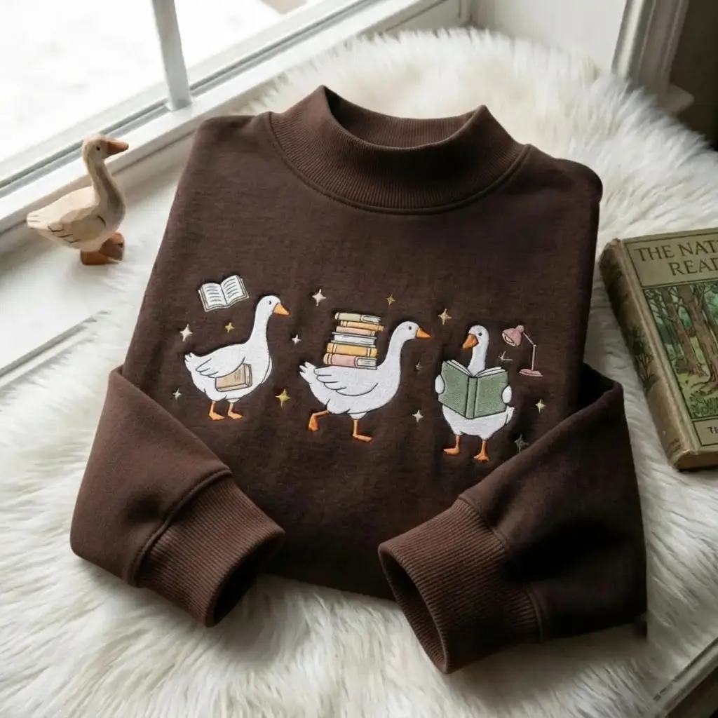 Embroidered Nutcracker Mockneck Sweatshirt, Christmas Nutcracker Shirt, Holiday Sweatshirt, Christmas Gift