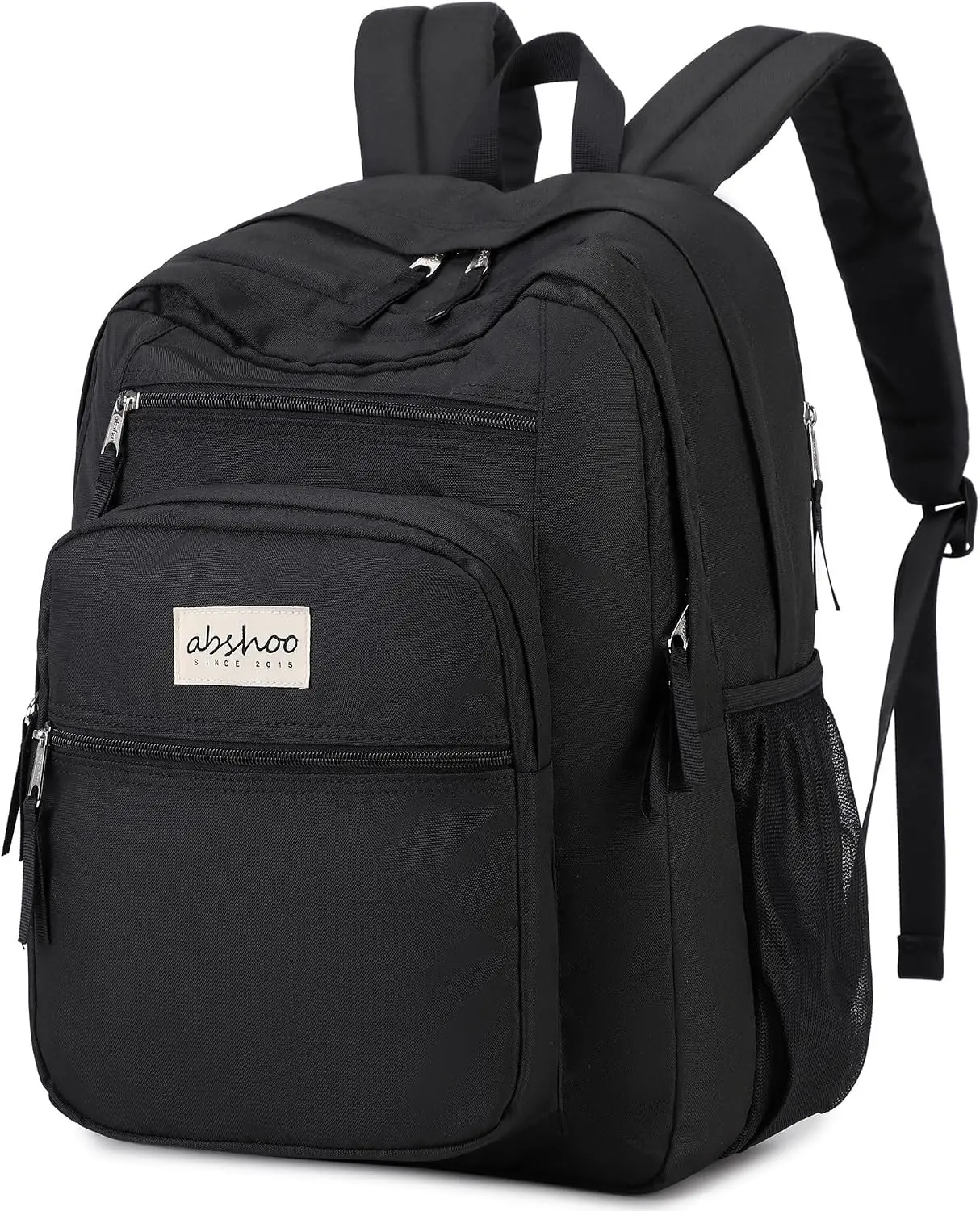 abshoo 34L Large Backpack for School Water Resistant Women Men Bookbag For College, Middle High School, Travel (Black) Gift