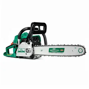 62cc Gas Powered Chainsaw 2 Stroke 14 Inch & 20 Inch Dual Guide Bar - Professional Power Saw for Wood Cutting, Tree Trimming, Pruning, Limb Removal, Sawmill & Outdoor Operation