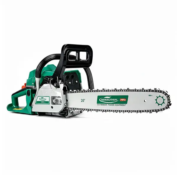 62cc Gas Powered Chainsaw 2 Stroke 14 Inch & 20 Inch Dual Guide Bar - Professional Power Saw for Wood Cutting, Tree Trimming, Pruning, Limb Removal, Sawmill & Outdoor Operation