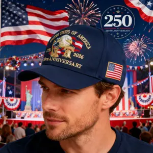 1Pc 250Th Anniversary Of The United States Baseball Cap – Featuring A Bald Eagle, National Flag, And Statue Of Liberty. Perfect For National Day And Everyday Wear, It’s A Must-Have For Patriots