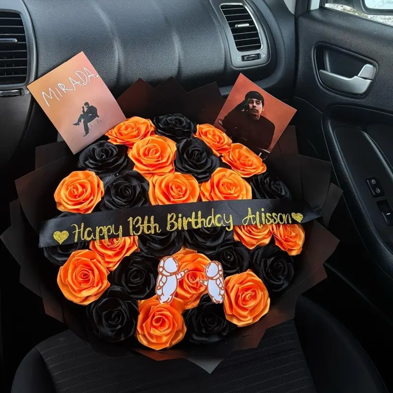 50pcs Artificial Flowers, Decorative Florals for Birthday Celebrations